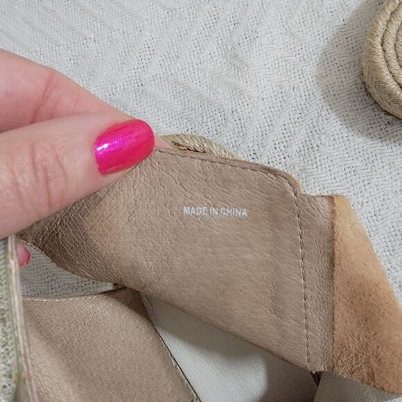 Eileen‎ Fisher Women's Willow Platform Wedge Espadrille Sandals Size 11 Ivory - Picture 10 of 16